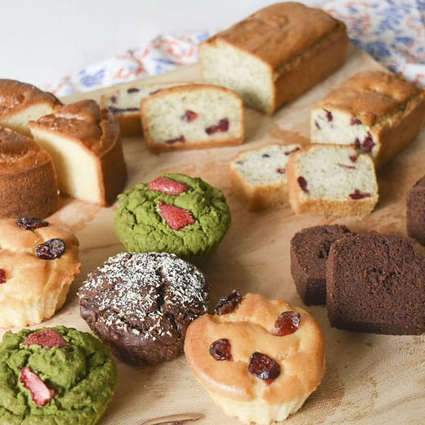 グルテンフリーのマフィンやパウンドケーキ