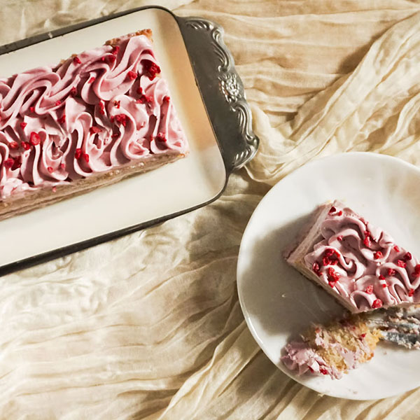 ラズベリーヴィーガンバターケーキ