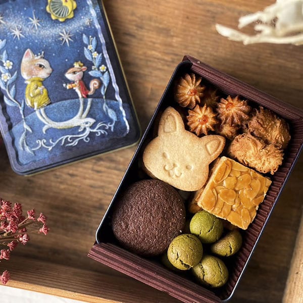 猫のグルテンフリークッキー缶